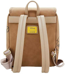 Loungefly! Leather: Disney Pooh Minimal Embroidered Mini Backpack