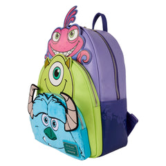 Loungefly! Leather: Disney Pixar Monster�s Inc Tripple Pocket Backpack