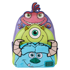 Loungefly! Leather: Disney Pixar Monster�s Inc Tripple Pocket Backpack