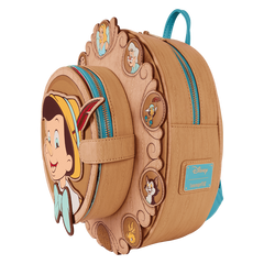 Loungefly! Leather: Disney Pinocchio Cameo Mini Backpack