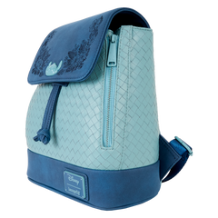 Loungefly! Leather: Disney Stitch Quiet Fandom Mini Backpack