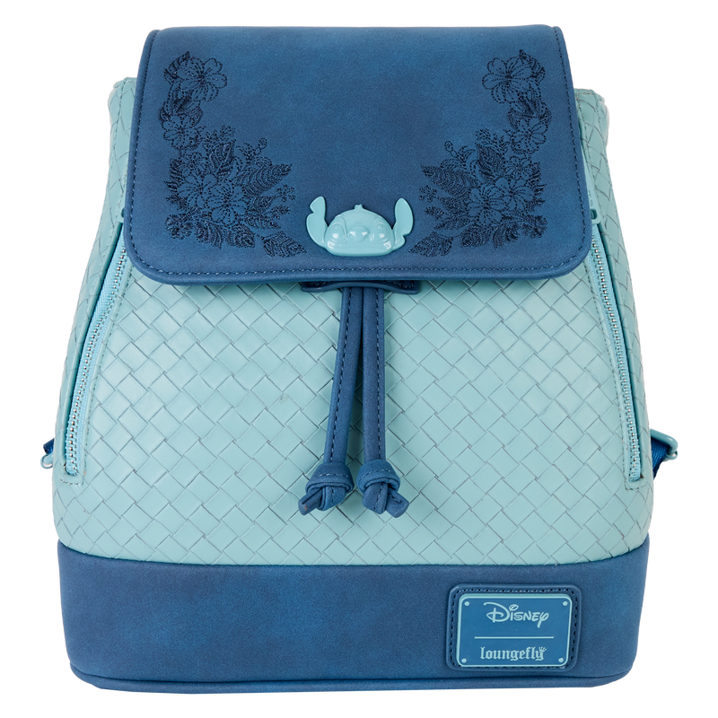 Loungefly! Leather: Disney Stitch Quiet Fandom Mini Backpack