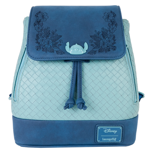 Loungefly! Leather: Disney Stitch Quiet Fandom Mini Backpack