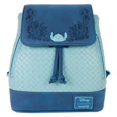 Loungefly! Leather: Disney Stitch Quiet Fandom Mini Backpack
