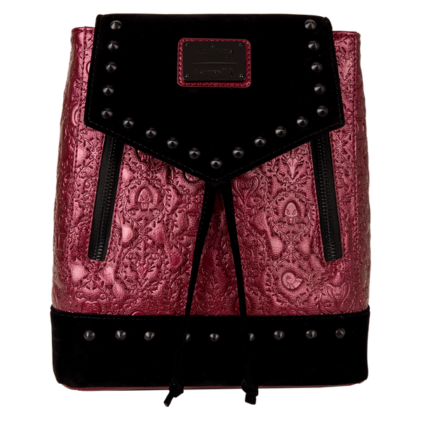 Loungefly! Leather: Disney Villains Quiet Fandom Mini Backpack