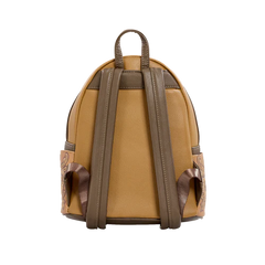 Loungefly! Leather: Disney Stitch Brown Tooling Debossed Mini Backpack