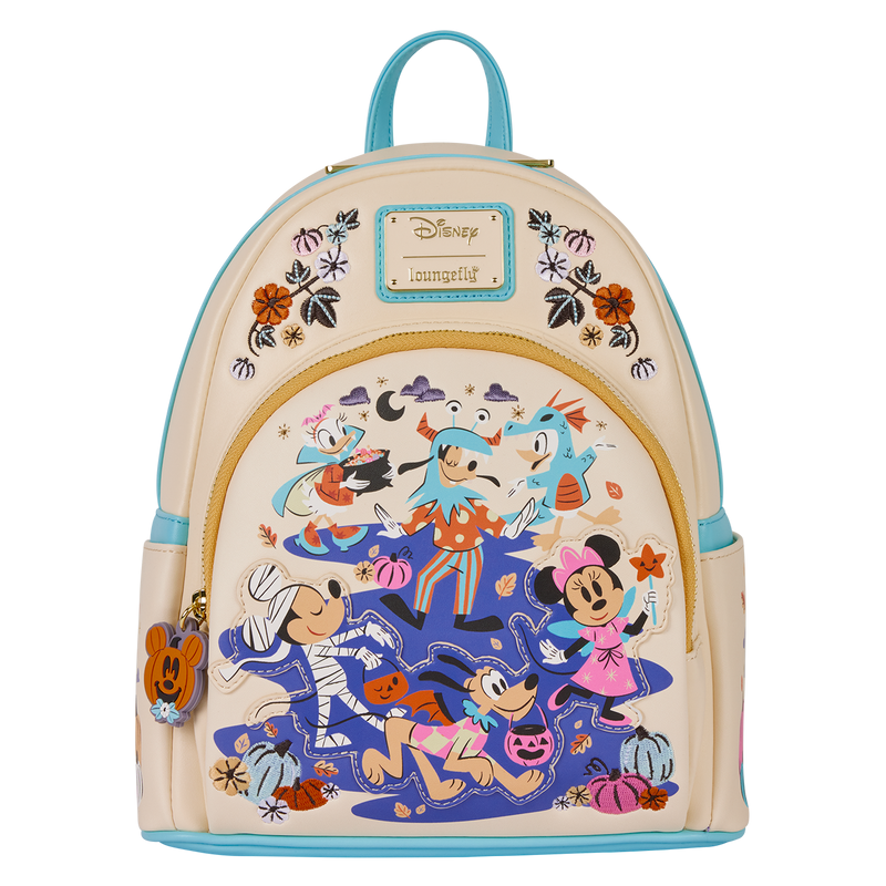 Loungefly! Leather: Disney - Mickey & Friends Mini Backpack