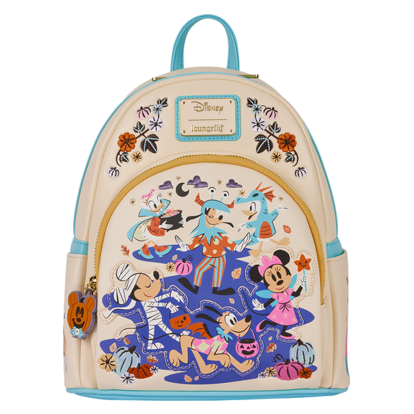 Loungefly! Leather: Disney - Mickey & Friends Mini Backpack