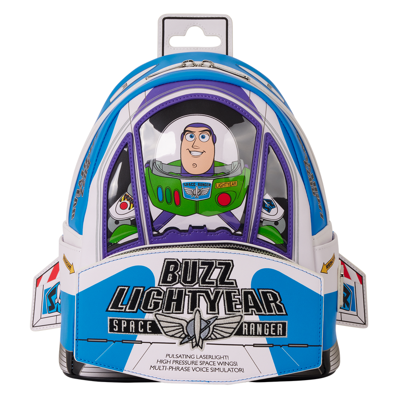 Loungefly! Leather: Pixar Toy Story 30Th Anniversary Buzz Lightyear Mini Backpack