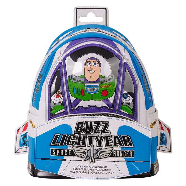 Loungefly! Leather: Pixar Toy Story 30Th Anniversary Buzz Lightyear Mini Backpack