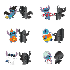 Loungefly! Blind Box Pin: Stitch Halloween Blind Pin Set