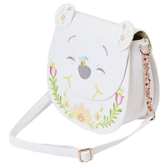 Loungefly! Leather: Disney Winnie The Pooh Cosplay Folk Floral Cross Body Bag