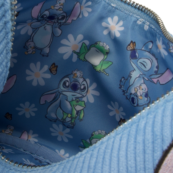 Loungefly! Leather: Disney Lilo and Stitch Springtime Stitch Daisy Handle Crossbody Bag