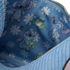 Loungefly! Leather: Disney Lilo and Stitch Springtime Stitch Daisy Handle Crossbody Bag