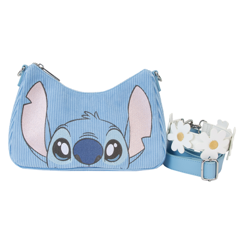 Loungefly! Leather: Disney Lilo and Stitch Springtime Stitch Daisy Handle Crossbody Bag