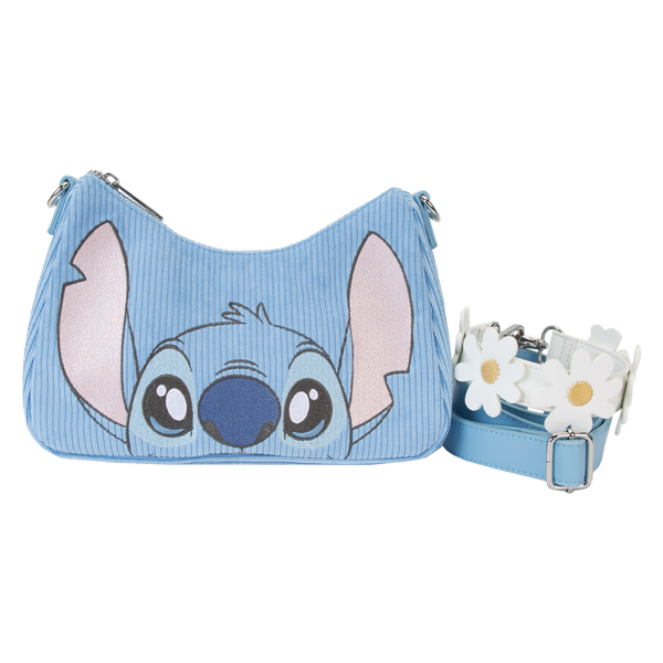 Loungefly! Leather: Disney Lilo and Stitch Springtime Stitch Daisy Handle Crossbody Bag