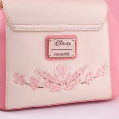 Loungefly! Leather: Disney Cherry Blossom Minnie Mouse Cosplay Handbag