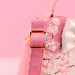 Loungefly! Leather: Disney Cherry Blossom Minnie Mouse Cosplay Handbag