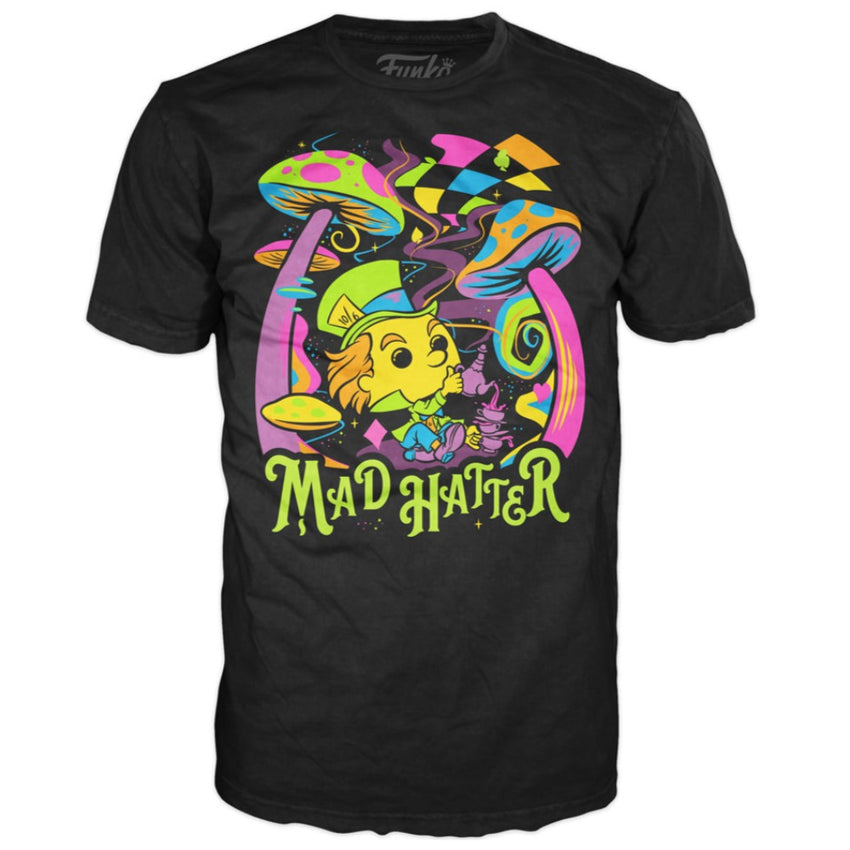 Pop Tee! Blacklight- Mad Hatter (M)