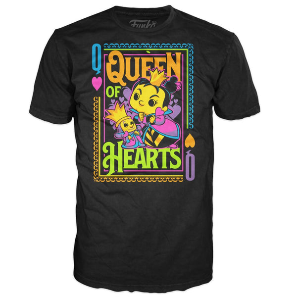 Pop Tee! Blacklight-Queen of Hearts (L)