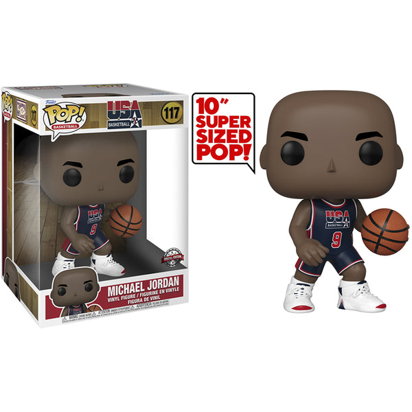 Pop Jumbo! Basketball: NBA- Michael Jordan 10 inch (1992 Team USA Navy U)(Exc)