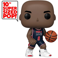 Pop Jumbo! Basketball: NBA- Michael Jordan 10 inch (1992 Team USA Navy U)(Exc)