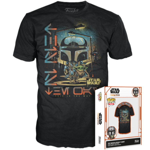 Boxed Tee: Star Wars: Mandalorian: Mando & The Child (S)