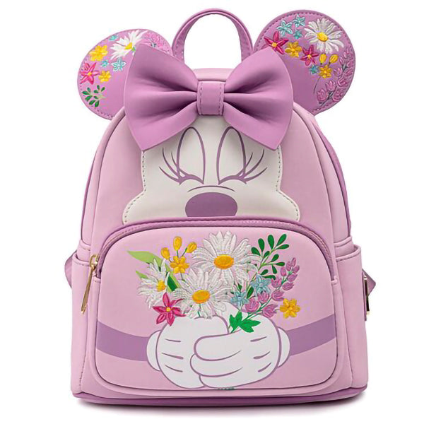 Loungefly! Leather: Disney Minnie Holding Flowers