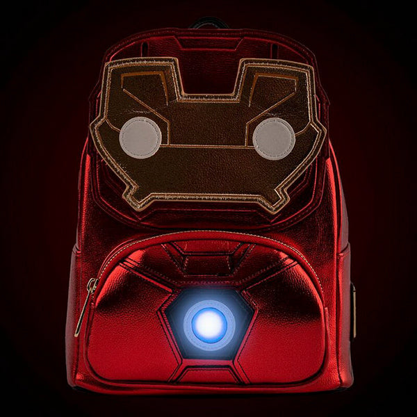 Loungefly! Leather: Marvel Iron Man Light-Up