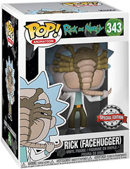 Pop! Tv: Rick & Morty- Rick w/ Facehugger (Exc)