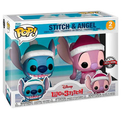 Pop! Disney: Lilo & Stitch- Winter Stitch & Angel 2PK (Exc)