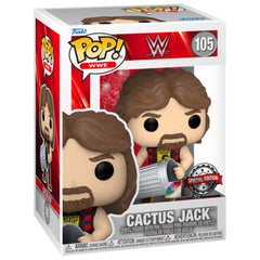Pop! & Pin: WWE- Cactus Jack w/ Trash Can (Exc)