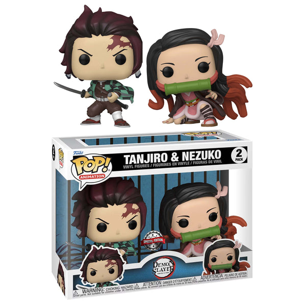 Pop! Animation: Demon Slayer- Tanjiro & Nezuko 2PK (Exc)