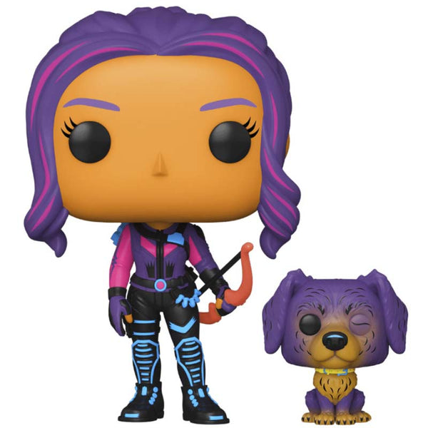 Pop! & Buddy: Hawkeye - Kate Bishop w/Lucky (Blacklight)(Exc)