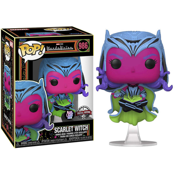 Pop! Marvel: WandaVision- Scarlet Witch (Blacklight)(Exc)