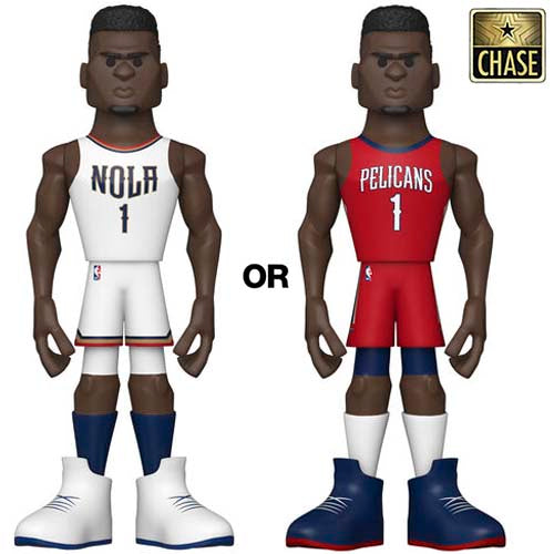 Gold 12" NBA: Pelicans- Zion Williamson (HomeUni) w/Chase (Exc)