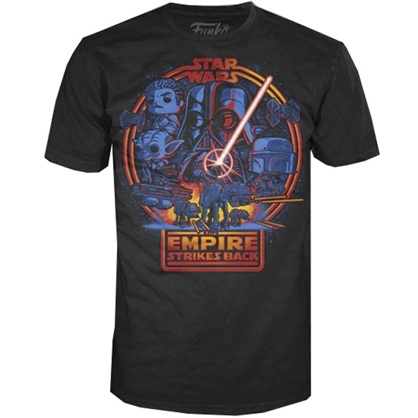 Pop Tee! Star Wars: Empire Strikes Poster- L