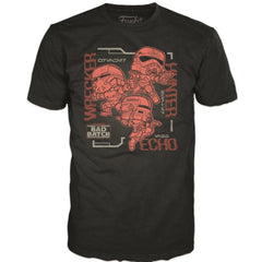 Pop Tee! Star Wars BadBatch: Bad Batch Link Up (M)