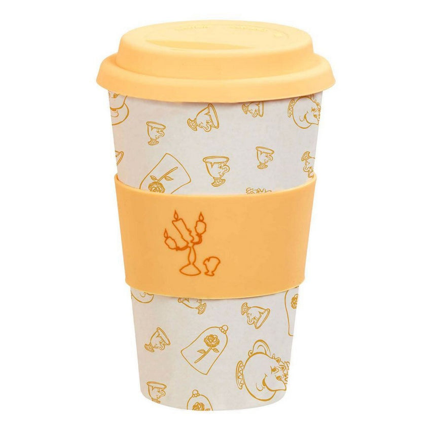 Bamboo Lidded Mug! Disney: Colour Block: Be Our Guest