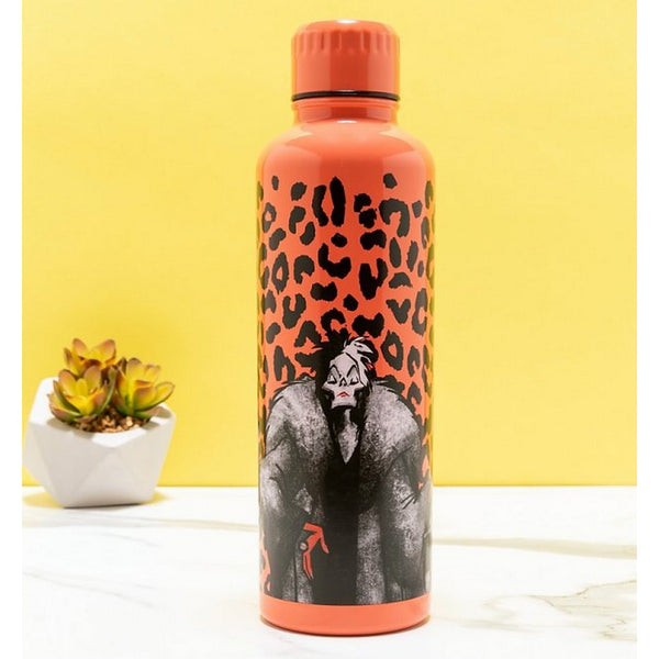 Metal Water Bottle! Disney Villains: Cruella de Vil