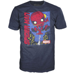 Pop Tee! Marvel: Spider Web Fling (M)