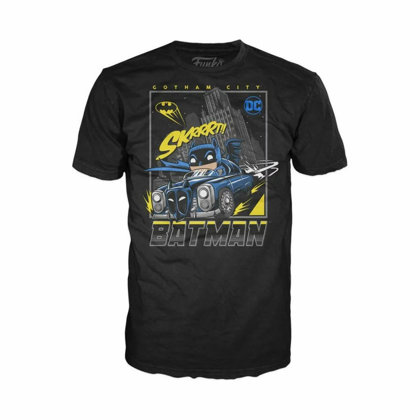 Pop Tee! Heroes: DC Comics - Batman Drives Gotham (L)