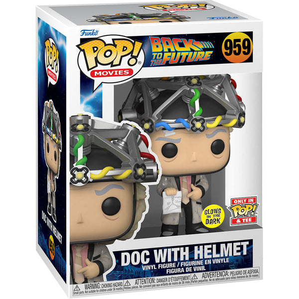 POP & Tee! Movies: Back to the Future - Doc with Helmet (XL)