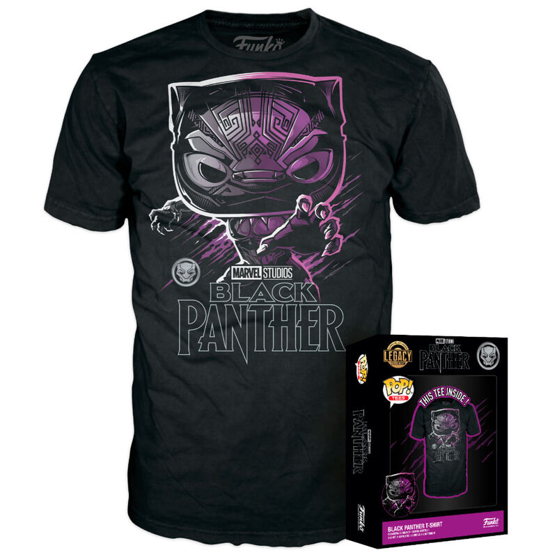 Boxed Tee: Marvel - Black Panther (L)