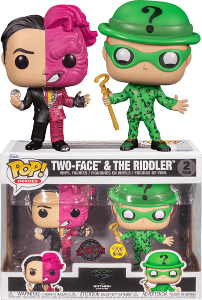 Pop! Heroes: Batman (1995) TwoFace & Riddler 2PK (GW)(Exc)