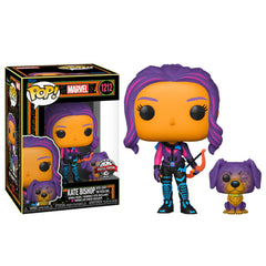 Pop! & Buddy: Hawkeye - Kate Bishop w/Lucky (Blacklight)(Exc)