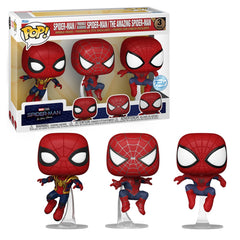 Pop! Marvel: Spider-Man No Way Home - Leaping Spider-Man 3pk (Exc)