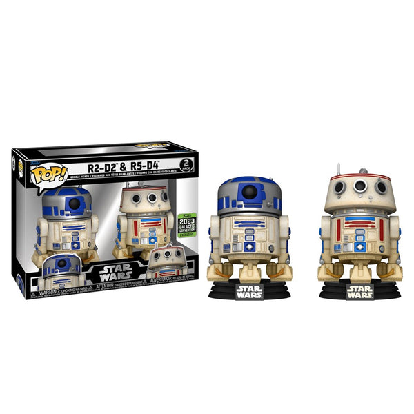 Pop! Star Wars: R2D2 and R5D4 2pk (Exc)