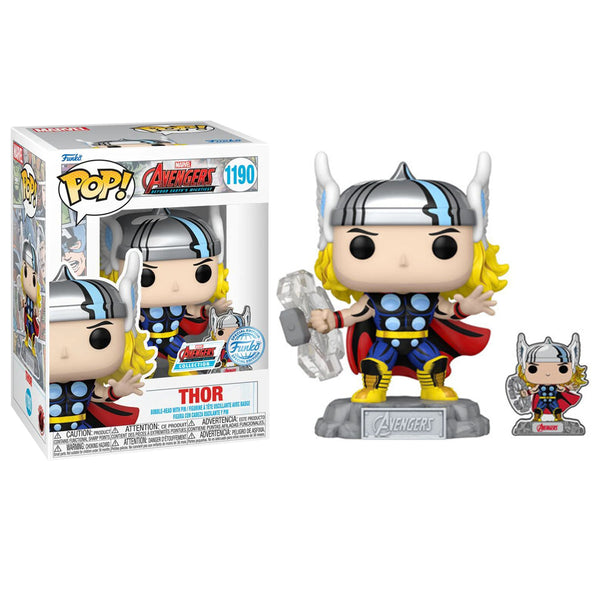 Pop! Marvel: A60 - Comic Thor w/ Pin (Exc)