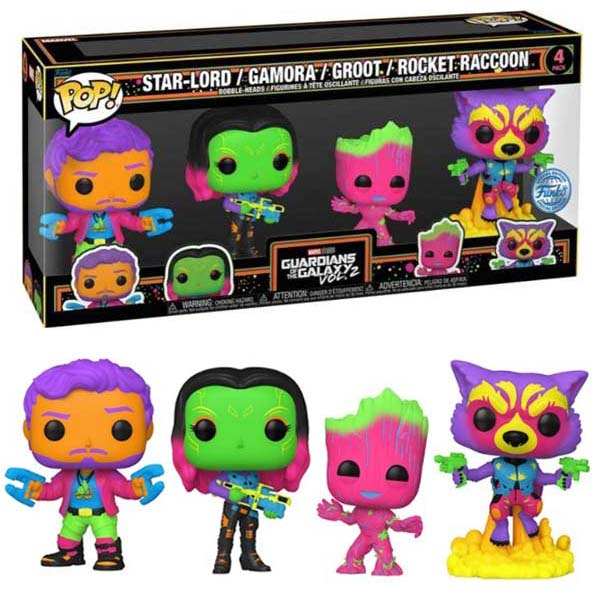 Pop! Marvel: Guardian of the Galaxy 4pk (BLKLT)(Exc)